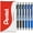 Black, Blue, variant on Pentel Energel BLN75 Retractable Gel Ink Rollerball Pen - 0.5mm - 54% Recycled - Black, Blue, Violet - Pack of 6 in Pillow Packaging