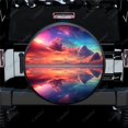 thumbnail image 1 of Fantasy World Colorful Galaxy Polyester Universal Spare Wheel Tire Cover Wheel Covers for Trailer RV SUV Truck Camper, 1 of 5