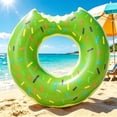 thumbnail image 6 of WWC Donut Pool Float, 29 inch Inflatable Swimming Ring, Thick PVC Water Swim Tube for Adults and Kids, Summer Beach Party Decor, 6 of 6