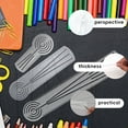 thumbnail image 6 of 7829 Clear Acrylic Geometric Stencil Templates Ruler Multifunctional Acrylic Drawing Ruler For Home School Travel Sketching, 6 of 7