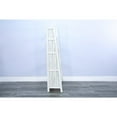 thumbnail image 3 of Sunny Designs Bayside 60" Farmhouse Mahogany Folding Bookcase in Marble White, 3 of 4