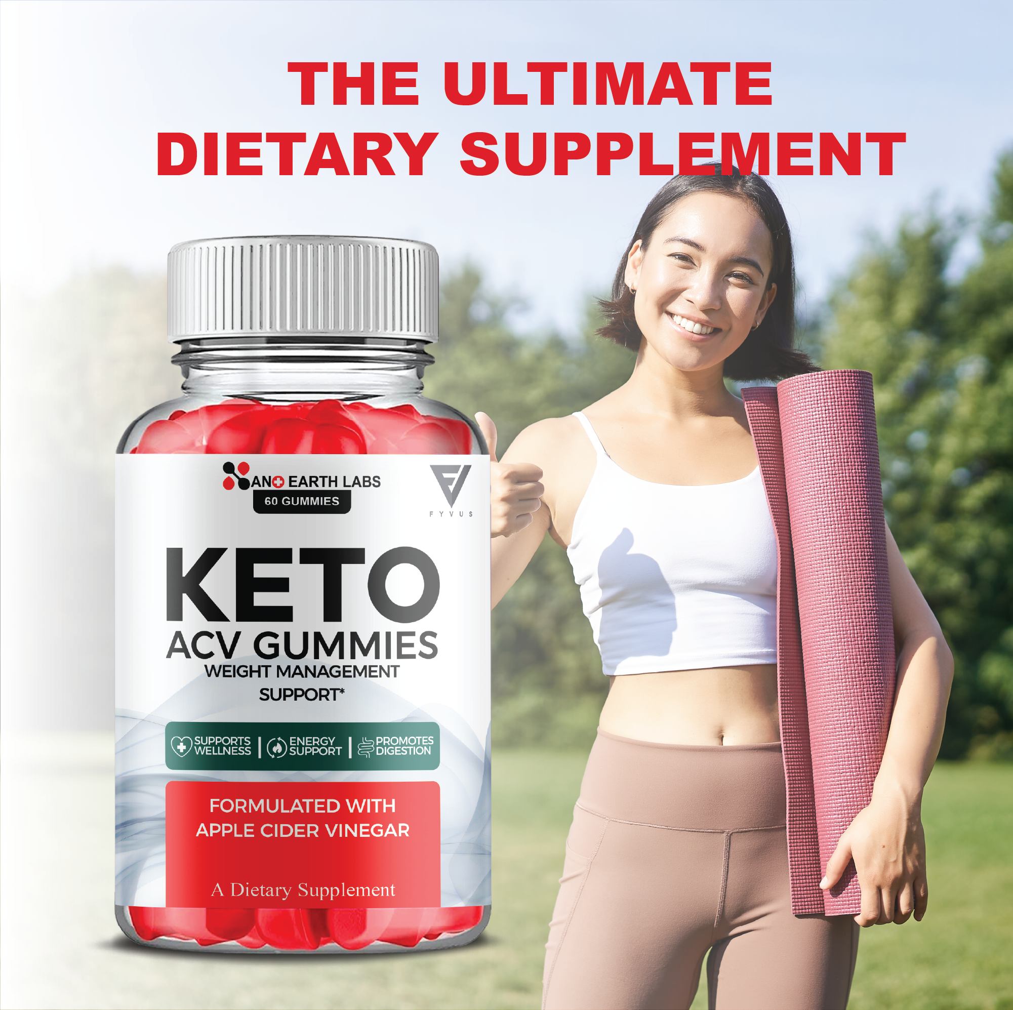 Nano Earth Labs Keto Gummies NanoEarth Labs Advanced Keto ACV Gummy Supplement, NanoEarthLabs 1000MG Apple Cider Vinegar Supplement (60 Gummies)