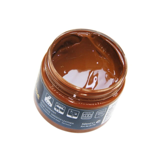 transemion Leather Color Restorer Dye Renew Paste Leather Repair for Sofa Couches Bag Brown