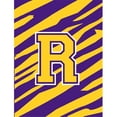 thumbnail image 1 of Carolines Treasures CJ1022-R-GF Monogram - Tiger Stripe - Purple Gold Initial R Monogram Initial Flag Garden Size, 1 of 1