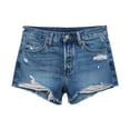 thumbnail image 3 of FchengtaiS Jean Shorts for Womens Summer Frayed Ripped Hem Denim Shorts Casual Mid Rise Jean Shorts with Pockets, 3 of 6