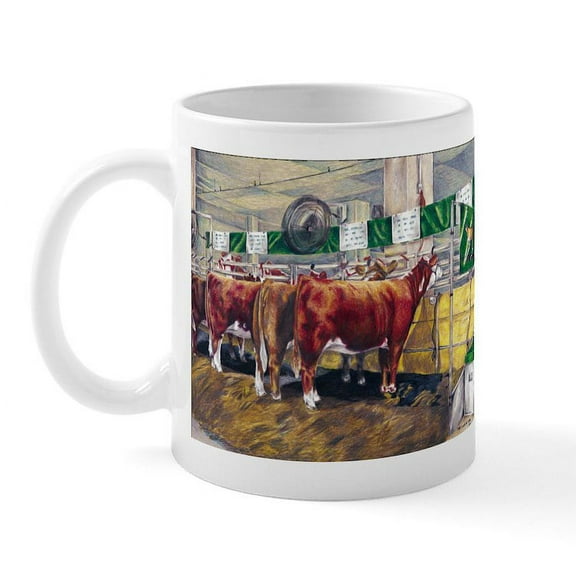 CafePress - Color Of Money Hereford Mug - 11 oz Ceramic Mug - Novelty Coffee Tea Cup