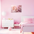 thumbnail image 4 of ZHONGYUTONG Pink Peony Wall Art Peony Flower Pictures Wall Decor Elegant Blossom Floral Paintings Romantic Flower Canvas Prints Girls Bedroom Decor Frame (28" x 42"), 4 of 6