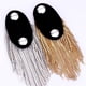thumbnail image 3 of Accesorios de ropa con incrustaciones de diamantes, accesorios para trajes, charreteras con borlas de metal, 3 of 6