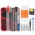 thumbnail image 1 of ANENG ANENG SL103 18pcs with LCD Digital Display 180℃~500℃ Adjustable 60W Intelligent Tweezers Tin Extractor Tin Wire for Electronic Components 18PCS - US Plug, 1 of 1