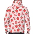 thumbnail image 7 of Naloa Strawberry Men's Casual Hooded Collar Drawstring Hoodies Pullover Sweatshirts Casual Long Sleeve Shirts-Large, 7 of 7