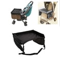 thumbnail image 2 of Bandeja de almacenamiento impermeable para asiento de coche infantil, soporte para cochecito de bebé, color negro, 2 of 5