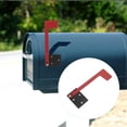 thumbnail image 4 of HLONK Mailbox Flag Red 1Set 7.66X2.75X0.24in Iron Tool Free Replacement, 4 of 8