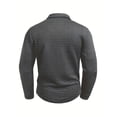 thumbnail image 4 of pstuiky camisas de manga larga para hombre, Camiseta de manga larga con solapa y botones para hombre, color liso, con cuello cuadrado pequeño camisetas de hombre l, 4 of 7