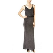 Calvin Klein Metallic Blouson Evening Gown Dress