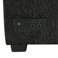 thumbnail image 4 of 108.6" U-Shaped Sectional Sofa Bed | Black Chenille | Pull-Out Sleeper | Storage Chaise | 2 USB Ports & Power Outlets | 5-Seat Living Room Furniture, 4 of 37