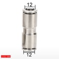 thumbnail image 1 of MYG 10PCS Air Tube Nickel Plated Brass Hose Connector Metal Pneumatic Connection, 1 of 7
