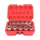 thumbnail image 2 of Dado estriado dr de 1/2 pulg accesorio para vehiculos 16pcs 1/2in DR SAE/METRIC Juego de dados estriados Acabado en níquel espejo 12 esquinas Universal ANGGREK Otros, 2 of 8