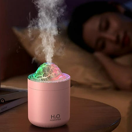 

Byikun WT11 Volcano Humidifier Portable Car Wind Purifier USB Household Water Replenishment Atomizer - Fine Mist Low Decibels Sleep Function Moisturizing Skin Water Shortage Protection - Suitable