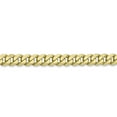 thumbnail image 3 of 10K Yellow Gold 5.75mm Flat Beveled Curb Chain 24 Inch, 3 of 6