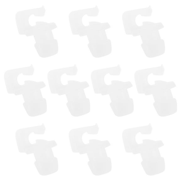 NICEXMAS 10Pcs Door Lock Clips White Plastic Rod Clip for Car Door Lock Maintenance