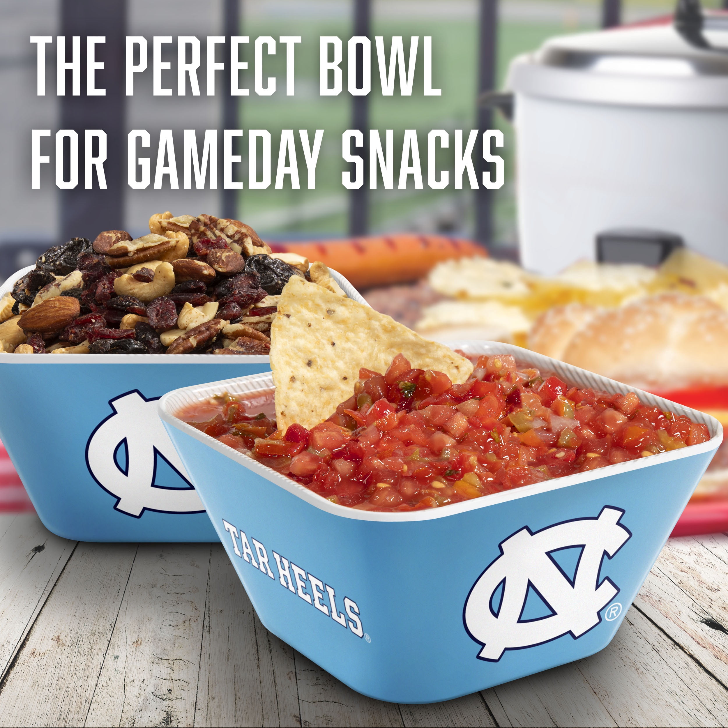 YouTheFan NCAA North Carolina Tar Heels Small Snack Bowl