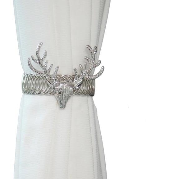 Curtain Fixer , Metal Curtain Spring Tiebacks for Bedroom, Living Room, Kitchen, Office Curtain Decoration