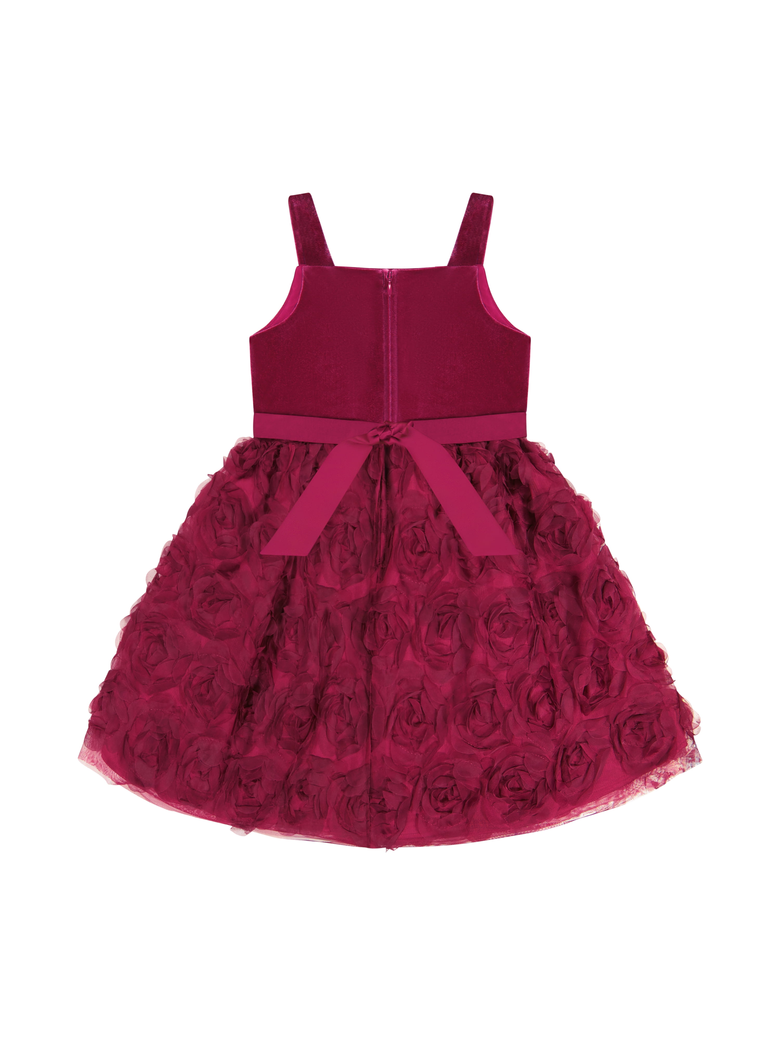 Kensie Girl Velvet Glitter Rosette Tank Dress, Sizes 4-16