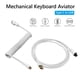 thumbnail image 2 of Likrtyny Conector Aviación Tejido Tipo C A USB Teclado Cable (Blanco), 2 of 8