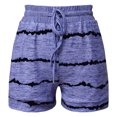 thumbnail image 4 of Babysbule Women Shorts Summer Fashion Women Drawstring Casual Pocket Loose Printed Sports Shorts Pants, 4 of 5
