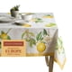 thumbnail image 1 of Mantel rectangular Maison d' Hermine, 100 % algodón, 137 x 183 cm, reutilizable, decorativo, para comedor, casa de campo, hogar, fiestas, bodas, primavera y verano - Limoncello, 1 of 1