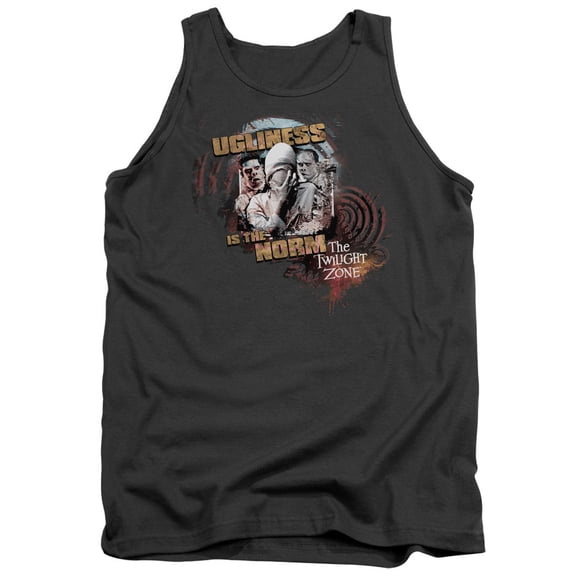 Twilight Zone The Norm Adult Tank Top Charcoal