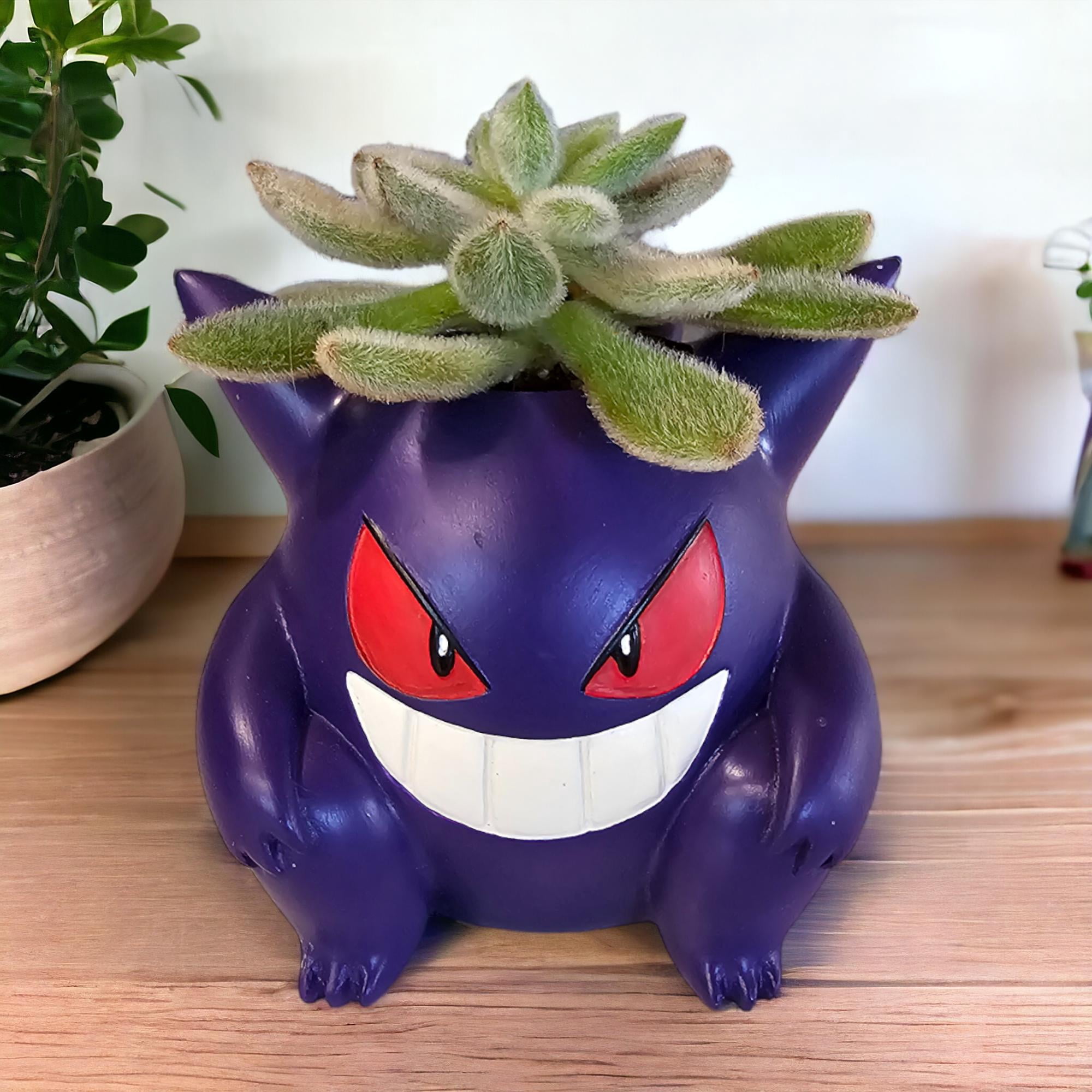Gengar Planter Pot – 5 Inch | Fun Pokemon Succulent Pot with Drainage Hole
