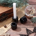 thumbnail image 2 of 5 Pcs Ceramic Chime Candle Holder Set Black Ritual Spell Candle Holders Great for Casting Chimes Rituals Spells Vigil Witchcraft Wiccan Supplies & More, 2 of 5