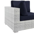 thumbnail image 4 of Modway Convene Modern Fabric Outdoor Patio Corner Chair in Light Gray/Navy, 4 of 8