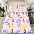 thumbnail image 2 of Manfei Eat Sleep Volleyball 3pcs Twin Sheet Sets,Ball Gamer Twin Fitted Sheet,Blue Pink Breathable Flat Sheet,Sport Bedroom Decoration, 2 of 7