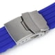 thumbnail image 4 of Pulseras de correa de reloj impermeable de goma de silicona con cierre desplegable 20-22 mm Yinane  banda de reloj de silicona, 4 of 8