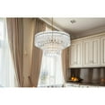 thumbnail image 3 of Elegant Lighting Emilia 6-Light Metal & Glass Chandelier in Satin Gold/Clear, 3 of 11