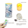 thumbnail image 7 of COEQINE Sea Turtle Watercolor Blue Violet Flickering Flameless LED Battery Candles Pillar Candles Tealight with 18-Key Timer Remote with Colorful Light for Indoor Outdoor Home Decor, 7 of 7