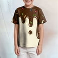 thumbnail image 2 of Wxirdiow T-Shirts Graphiques Y2k Garçons T-Shirts à Manches Courtes Enfants Basiques d'Été Col Rond Hauts Amples Décontractés T-Shirts Beige Taille, 6-7 Ans, 2 of 5