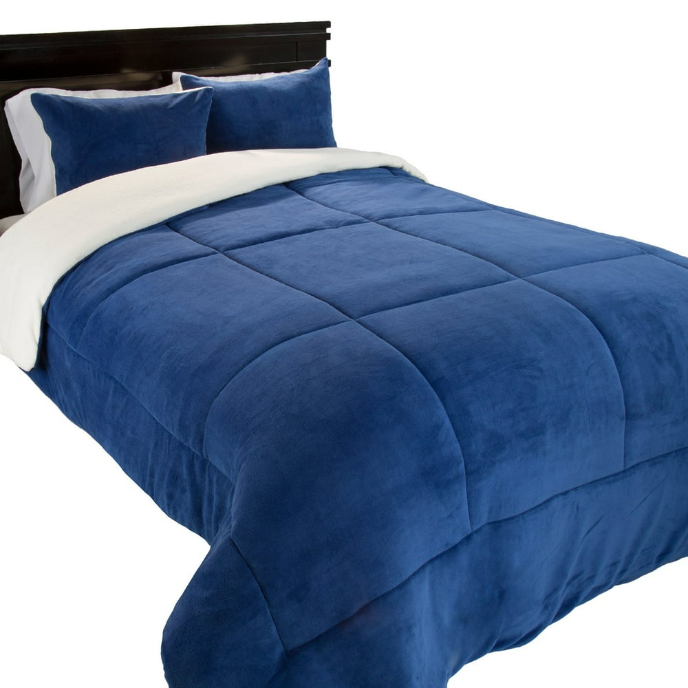 Sherpa/Fleece Comforter Set by Lavish Home
