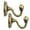 Khaki, variant on Back Curtain Holdback Holder Hanger Curtain Window Wall 2x Hooks Tie Hooks Metal Housekeeping & Organizers Platform Hooks Hanger 2x Holdback Metal Holder Wall Hooks Tie Back Curtain Window Curtain