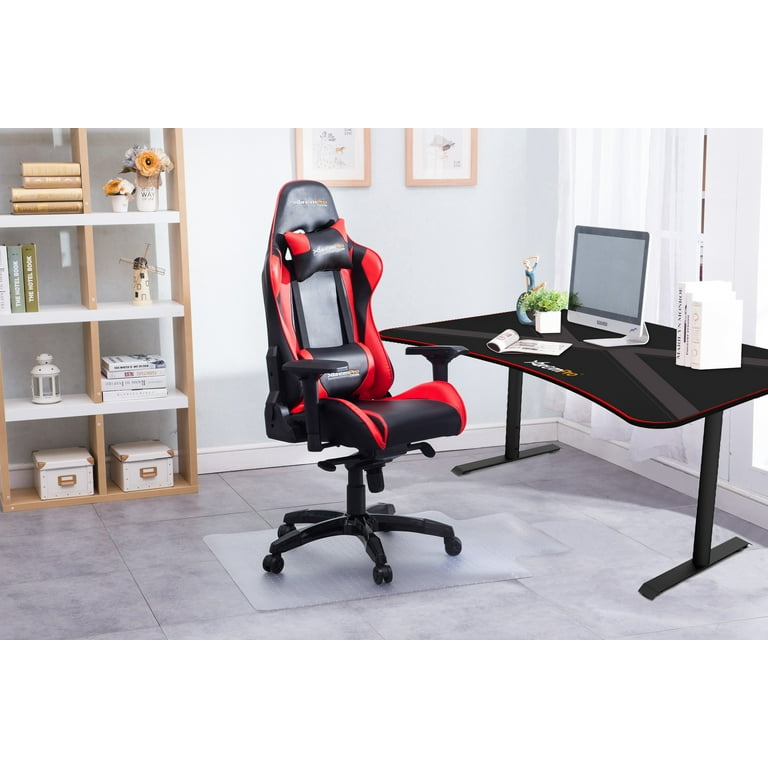 Xtrempro 11159 High Quality Gaming Desk Table with Whole Mouse Surface Pad True Gamer Workstation Black