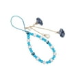 thumbnail image 1 of Methold Correas para teléfono móvil, cordón de flores de cristal, correa de llavero con cuentas a la moda, de cuerda colgante, adornos para Electrónica Azul, 1 of 6