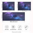 thumbnail image 4 of Dailycode Satin Pillow Case King Silk Pillow Cover for Hair and Skin Envelope Closure Blue Planet in Space 20"x40", 4 of 9