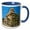 Blue/White, variant on 3drose, Spain, Barcelona. Ciutadella Park., 11oz Two-tone Green Mug