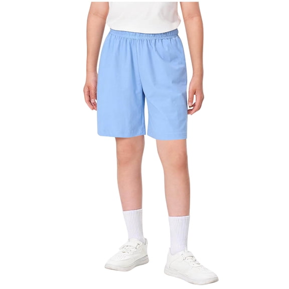 Edvintorg Boys Casual Short Lightweight Summer Loose Elastic Waisted Athletic Basketball Running Shorts Size 5-15