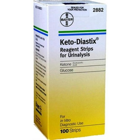Keto-Diastix Reagent Strips 100 Each Pack of 2