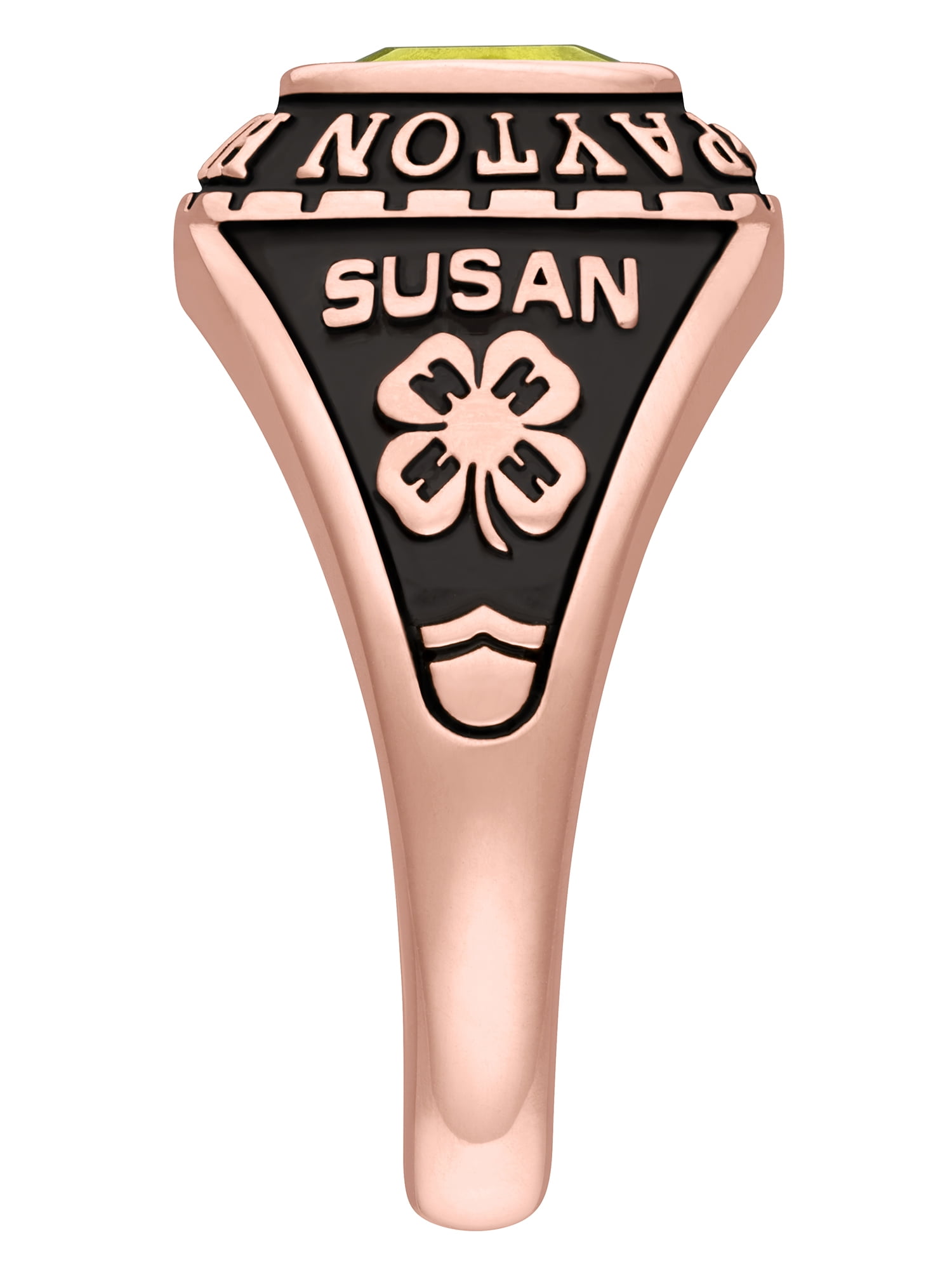 Order Now for 2025 Graduation, Freestyle Women's Rose Gold Celebrium Classic Petite Birthstone Class Ring , Personalized, High School or College