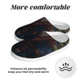 thumbnail image 6 of Daiia Garden Meditating Weasel Print Women’s Fuzzy Slippers Memory Foam Lightweight House Shoes Cozy Loafer Flannel House Shoes-37/38, 6 of 7