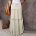 thumbnail image 7 of Sngxgn Skirt for Women Pleated High Waist Skater Skirt Skirts(Beige,M), 7 of 7